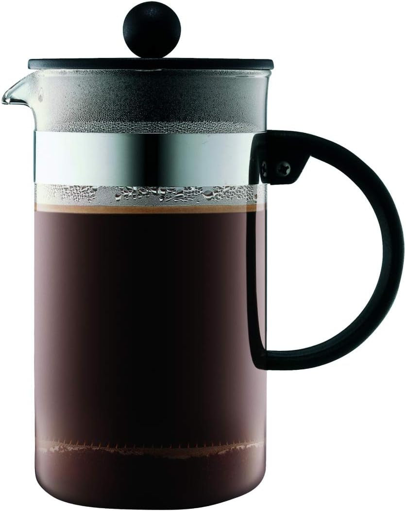 Bodum Kaffeemaschine 1582-01 bistroNOUVEAU (French-Press-System, spülmaschinenfest), 1,5 Liter, schwarz