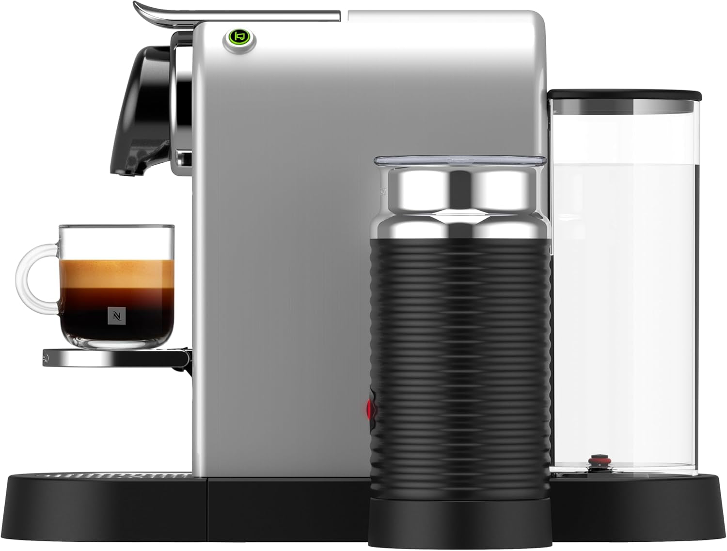 Espressomaschine mit Nespresso-Kapseln XN761B Citiz&Milk | Automatischer Standby-Modus | 1260 Watt | Fassungsvermögen des Wassertanks: 1 l | Pumpendruck: 19 bar | Silber