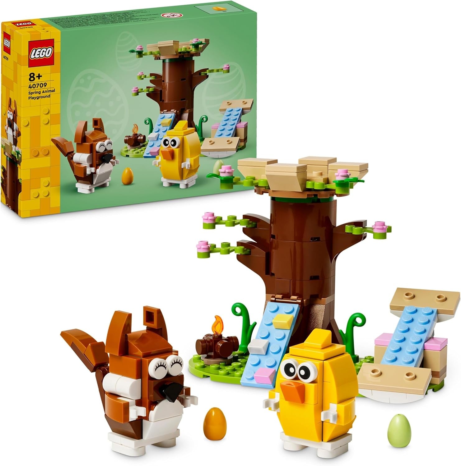 LEGO Frühlings-Tierspielplatz, Vogel- und Eichhörnchen-Bauset, Baumhaus-Spielset für Kinder, Geschenkidee für 8-jährige Jungen und Mädchen, Tierset, Tierfiguren-Spielzeug 40709 Bausets Beuche den LEGO-Store Standardtitel