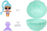LOL Überraschung! Mermaid Makeover Magic Baby Sisters – Farbwechselnder Meerjungfrauenschwanz mit Muschelkugel zum Ausstellen, 6 Sammelpuppen – ab 4 Jahren