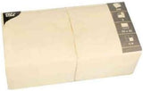 Servietten, 3-lagig 1/4-Falz 33 cm x 33 cm Creme Für jede Party und Feier. Menge: 250 Stück