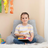 InnovaGoods Huglow Lesekissen mit Armlehne für Sofa, Bett und Teppich, Lesekissen mit Lordosenstütze und Tragegriff, ergonomisch, beugt Beschwerden und Schmerzen vor, grau