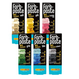 Decocino Fettlösliche Farbpaste 6er-Set – 6 x 15 g – Lebensmittelfarbe in Rot, Weiß, Grün, Gelb, Blau und Schwarz, ideal zum Einfärben von Kuchen, Fondant und Cremes – Azo- und glutenfrei