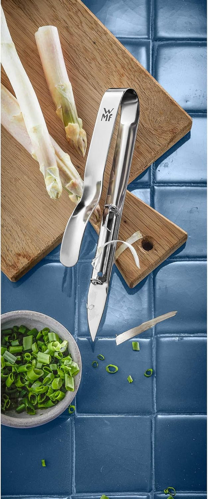 WMF Gourmet Spargelschäler 17 cm, Edelstahl Cromargan Spargelschäler Naty Shop