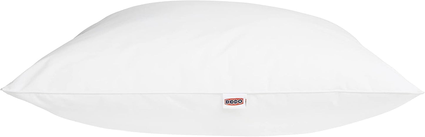 DODO 64476 Calgary-Kissen, Daunen/Gänse- und Entenleder, 65 x 65 cm, Weiß Naty Shop Standardkissen
