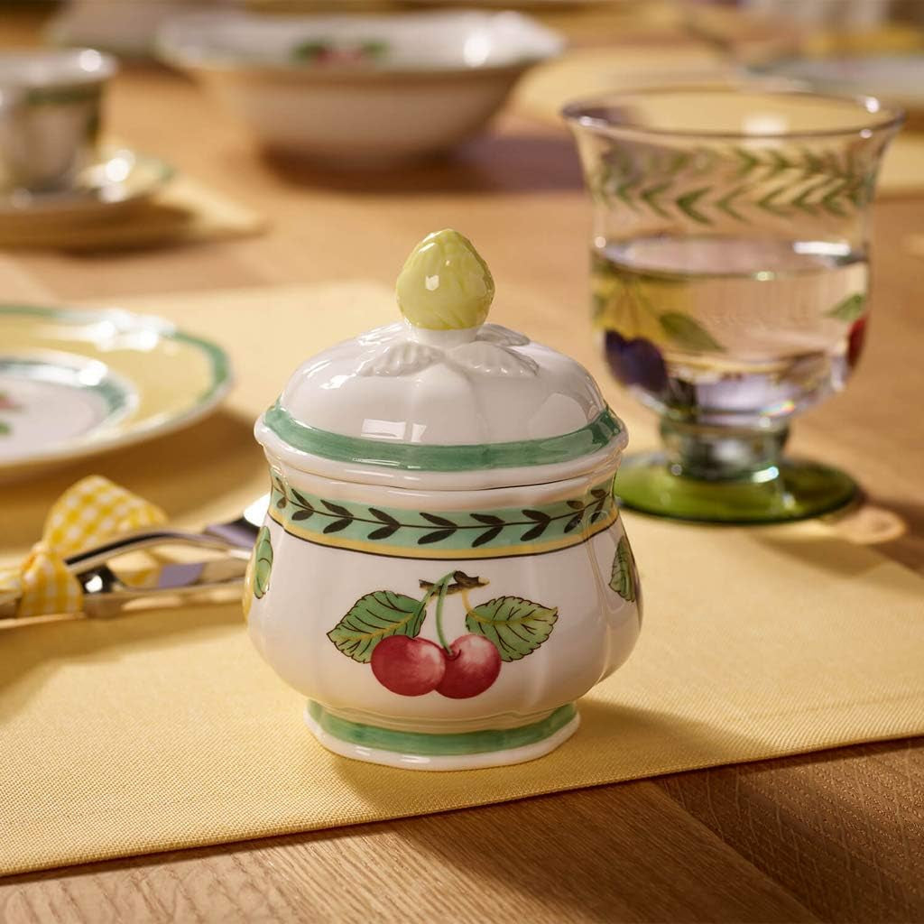 Villeroy & Boch French Garden Fleurence Teekanne, Premium Porzellan, weiß/multicolor 10-2281-0930 0,20 L