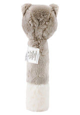 Sterntaler Baby-Quietsche Katze Lilly – Weiches Fleece-Babyspielzeug – Greifling für Babys – Erste Greif- und Spielversuche, grau Bebe Toys Naty Shop