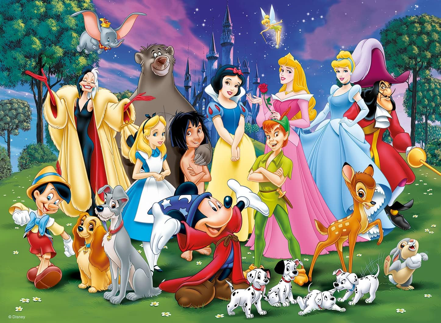 Ravensburger Puzzle für Kinder – 12698 Disney-Favoriten – Disney-Puzzle für Kinder ab 8 Jahren, mit 200 Teilen im XXL-Format Puzzle Naty Shop