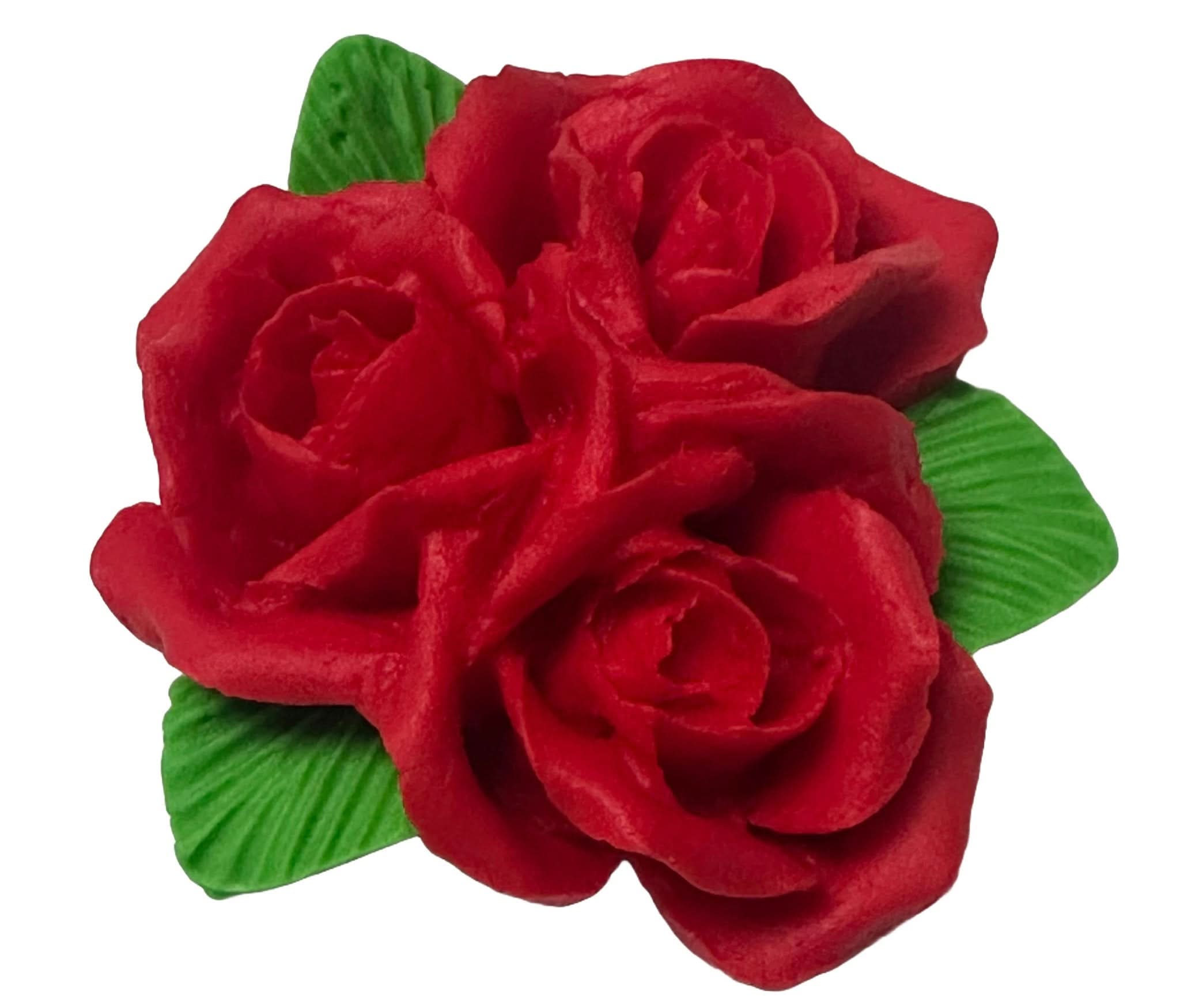 Essbare Zuckerdekoration, Strauß roter Rosen, Dekorationen von Sugar Paste Nati Shop