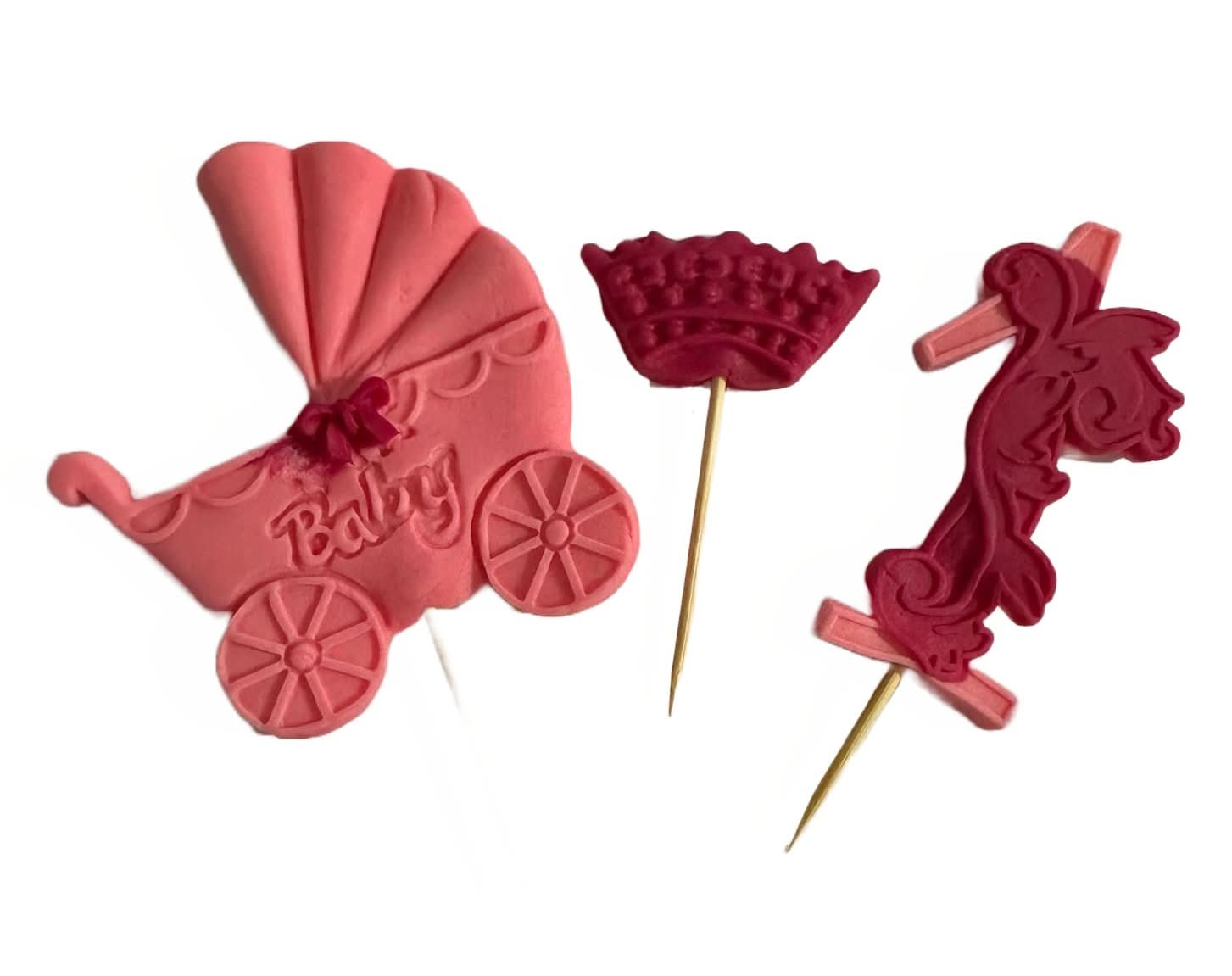Essbare Zuckerdekoration, Nummer 1, rosa/fuchsia Dekorationen von Sugar Paste Nati Shop