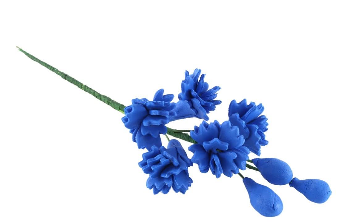 Essbare Zuckerdekoration, Blauer Blumenzweig Nati Shop