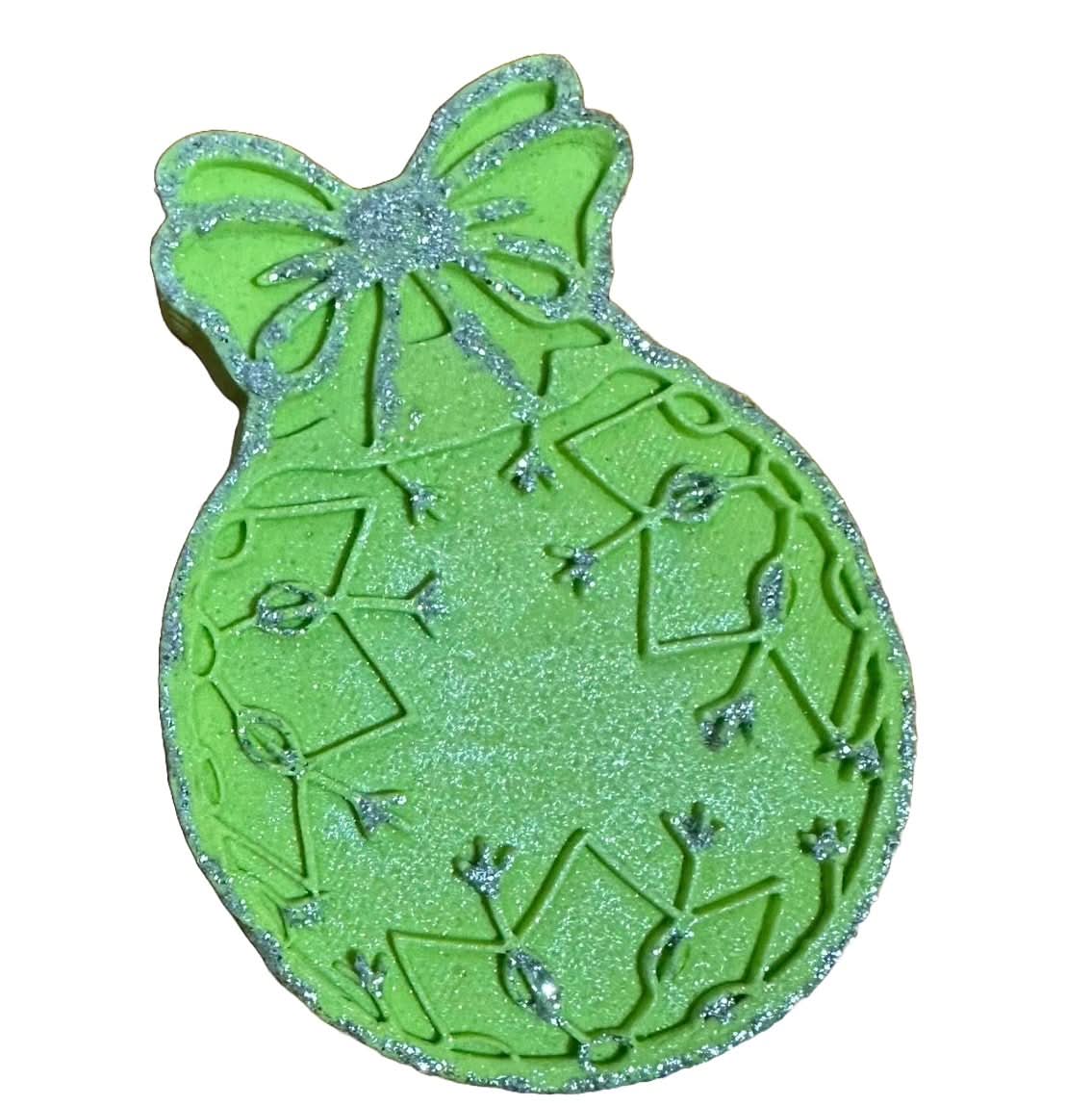 Essbare Zuckerdekoration, Christbaumkugel, grüne Dekorationen von Sugar Paste Nati Shop