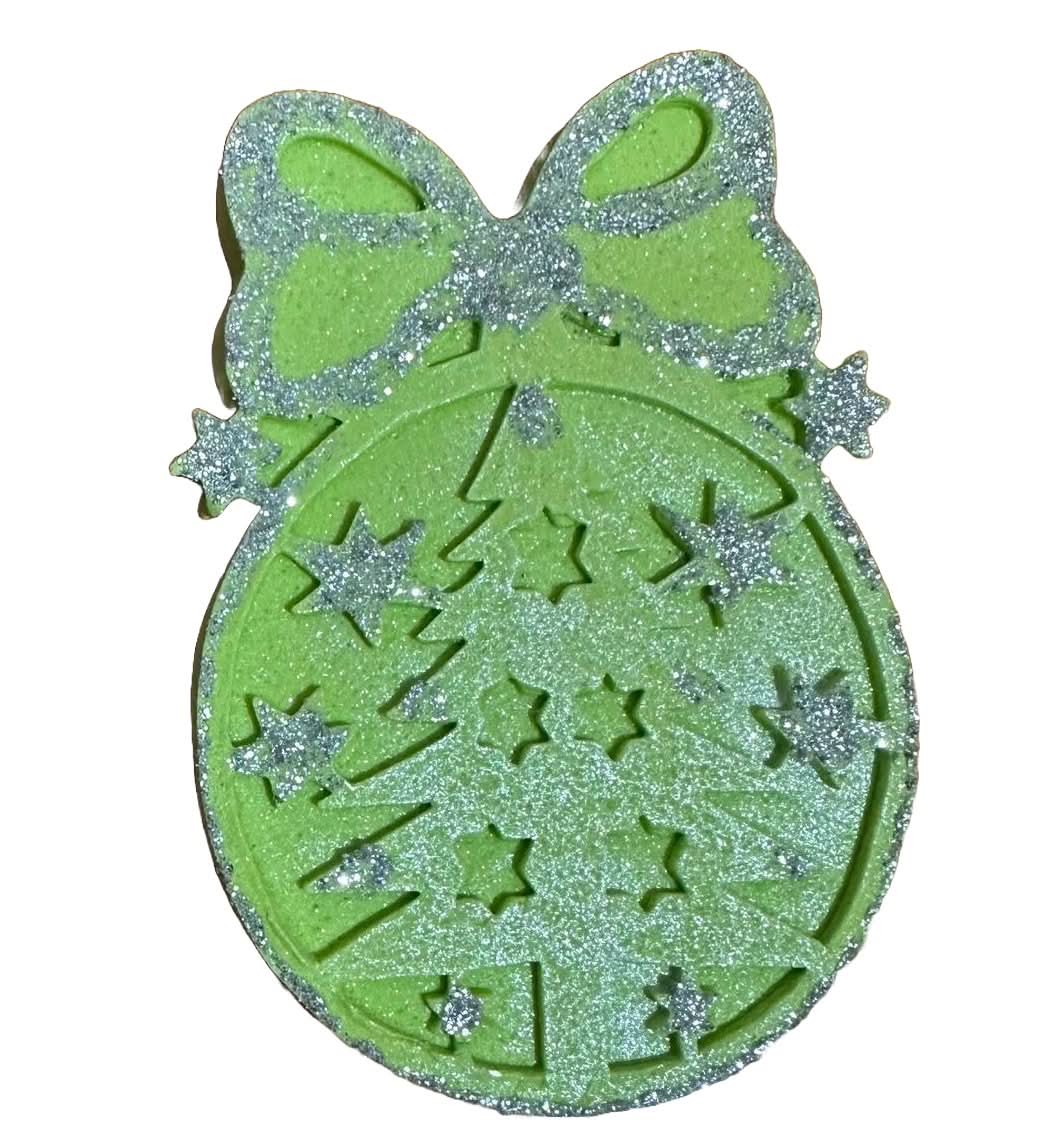 Essbare Zuckerdekoration, Christbaumkugel, grün Nati Shop
