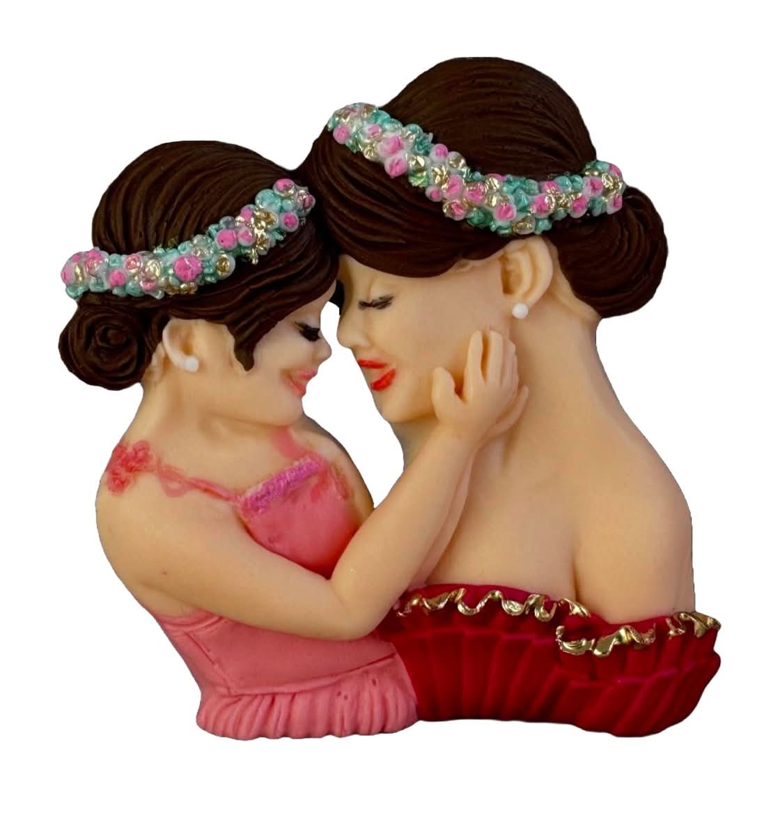 Essbare Zuckerdekoration, Mutter- und Tochterdekorationen von Sugar Paste Nati Shop