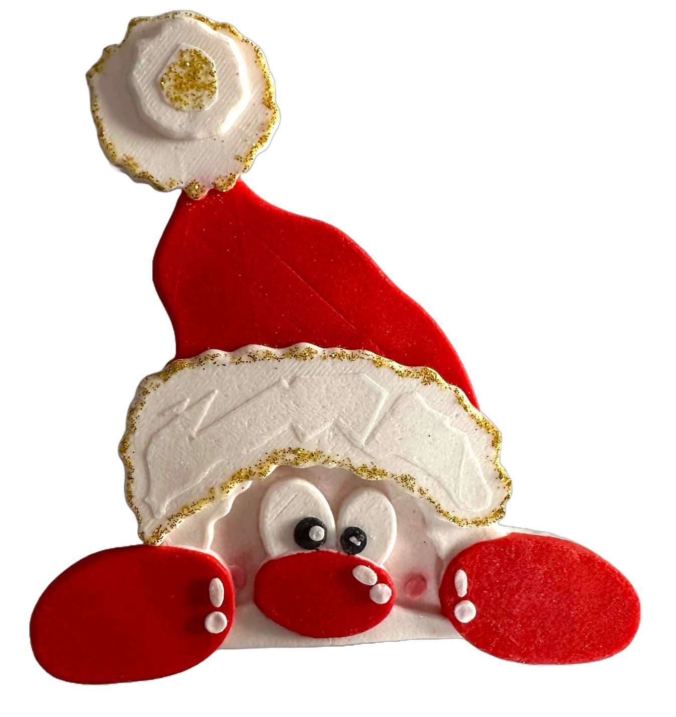 Essbare Zuckerdekoration, Weihnachtsmann-Dekorationen von Sugar Paste Nati Shop