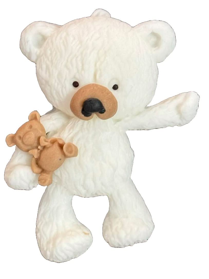 Essbare Zuckerdekoration, Teddybär mit Spielzeugdekorationen von Sugar Paste Nati Shop