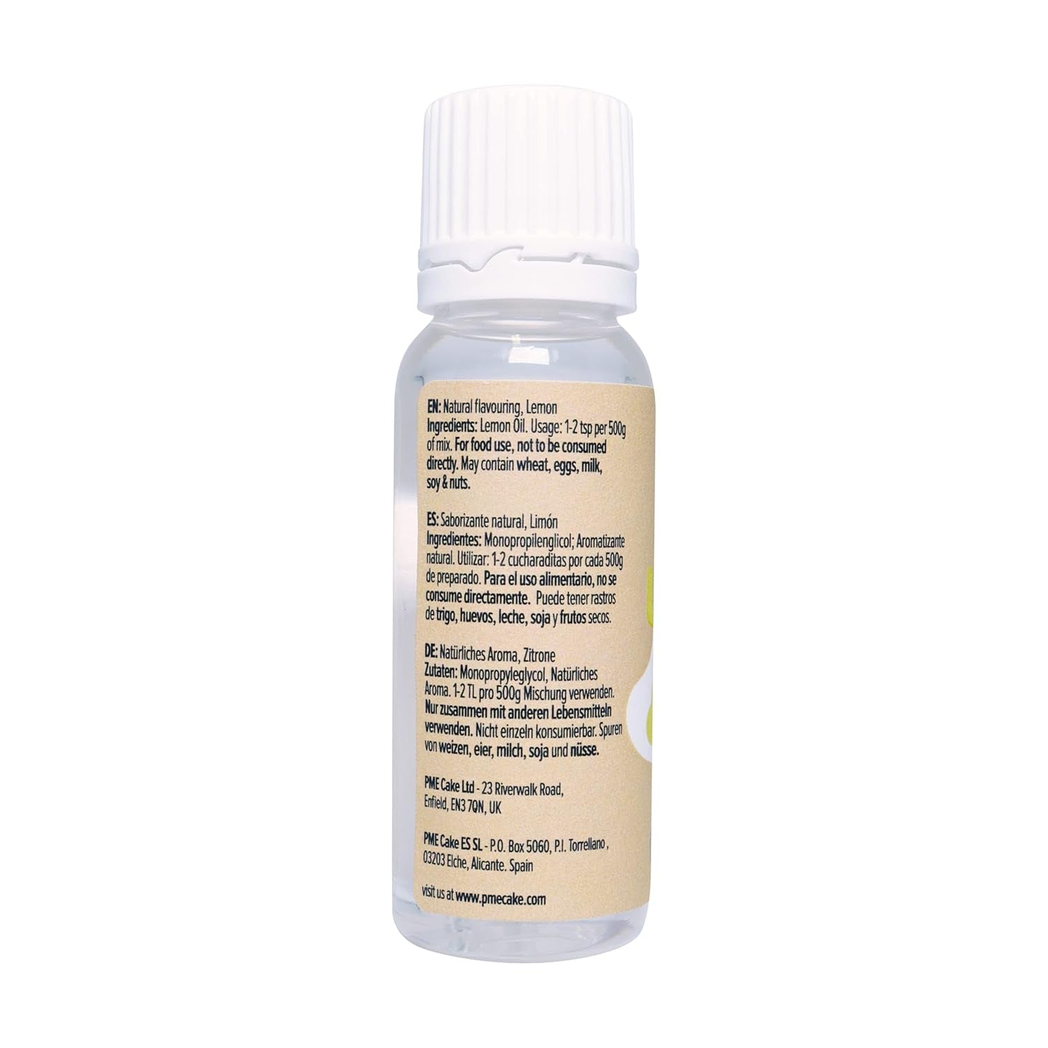 100 % natürliches Zitronenaroma, 25 ml (2er-Pack) Süßstoffe Naty Shop