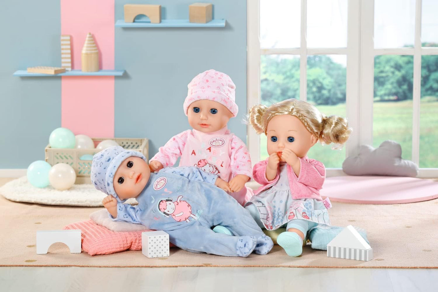 Annabell Little Annabell Kuschelpuppe 36cm, mit Stoffkörper und Schlafaugen, 36cm, 709870 Zapf Creation