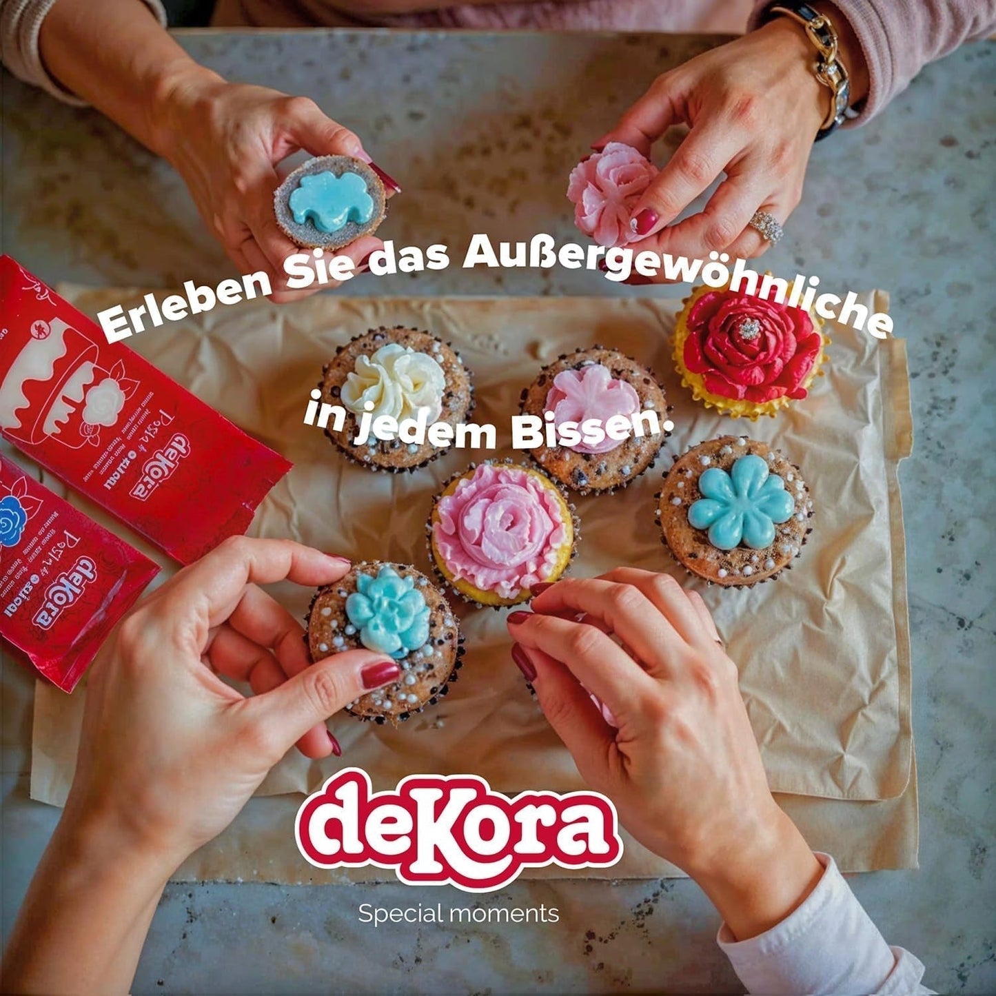 Dekora – Weißer Zuckerpastenfondant 150 g – Perfekt für Kuchen und Backdekorationen – Gluten- und laktosefrei – Vanillegeschmack – Weich, flexibel und leicht zu formen für kreative Dekorationen Naty Shop Zuckerpaste