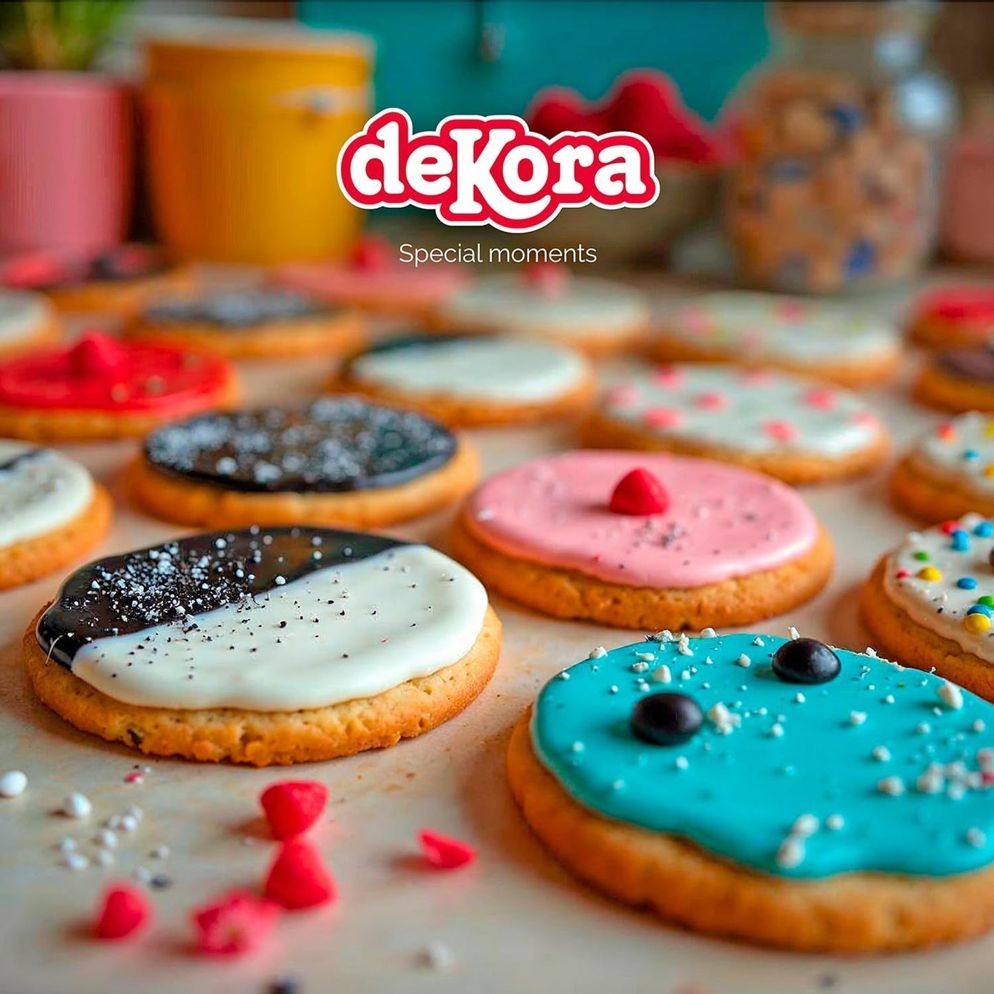 Dekora – Weißer Zuckerpastenfondant 150 g – Perfekt für Kuchen und Backdekorationen – Gluten- und laktosefrei – Vanillegeschmack – Weich, flexibel und leicht zu formen für kreative Dekorationen Naty Shop Zuckerpaste
