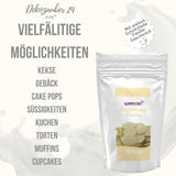 Dekozauber24 Kuvertüretropfen, weiß, 500g, mit weißem Schokoladen- und Vanillegeschmack, Deco Melts Chips, mikrowellengeeignet, für Cake Pops, Kuchen, Torten, Torten, zum Beträufeln oder Zuckerguss von Naty Shop Zuckerpaste