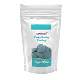 Dekozauber24 Kuvertüretropfen, weiß, 500g, mit weißem Schokoladen- und Vanillegeschmack, Deco Melts Chips, mikrowellengeeignet, für Cake Pops, Kuchen, Torten, Torten, zum Beträufeln oder Zuckerguss. Zuckerpaste Naty Shop Hellblau