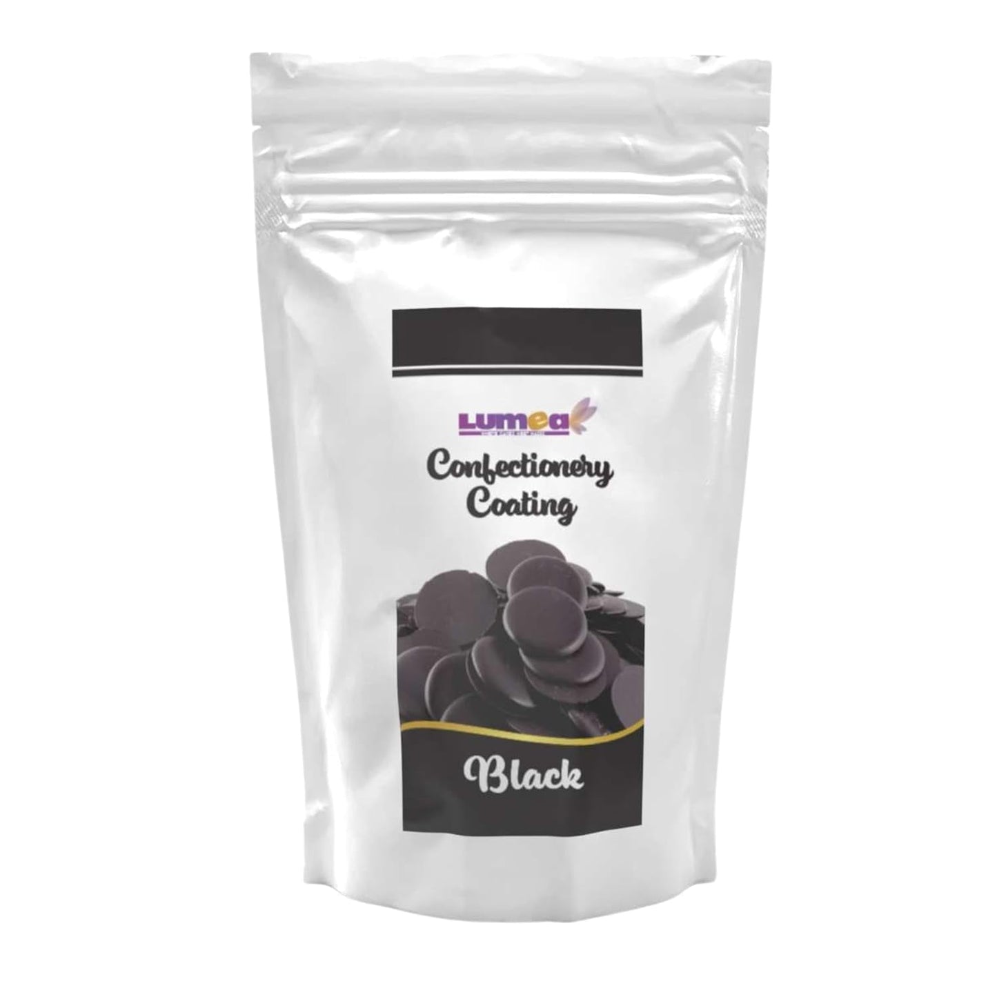 Dekozauber24 Kuvertüretropfen, weiß, 500g, mit weißem Schokoladen- und Vanillegeschmack, Deco Melts Chips, mikrowellengeeignet, für Cake Pops, Kuchen, Torten, Torten, zum Beträufeln oder Zuckerguss Naty Shop Sugarpaste Black
