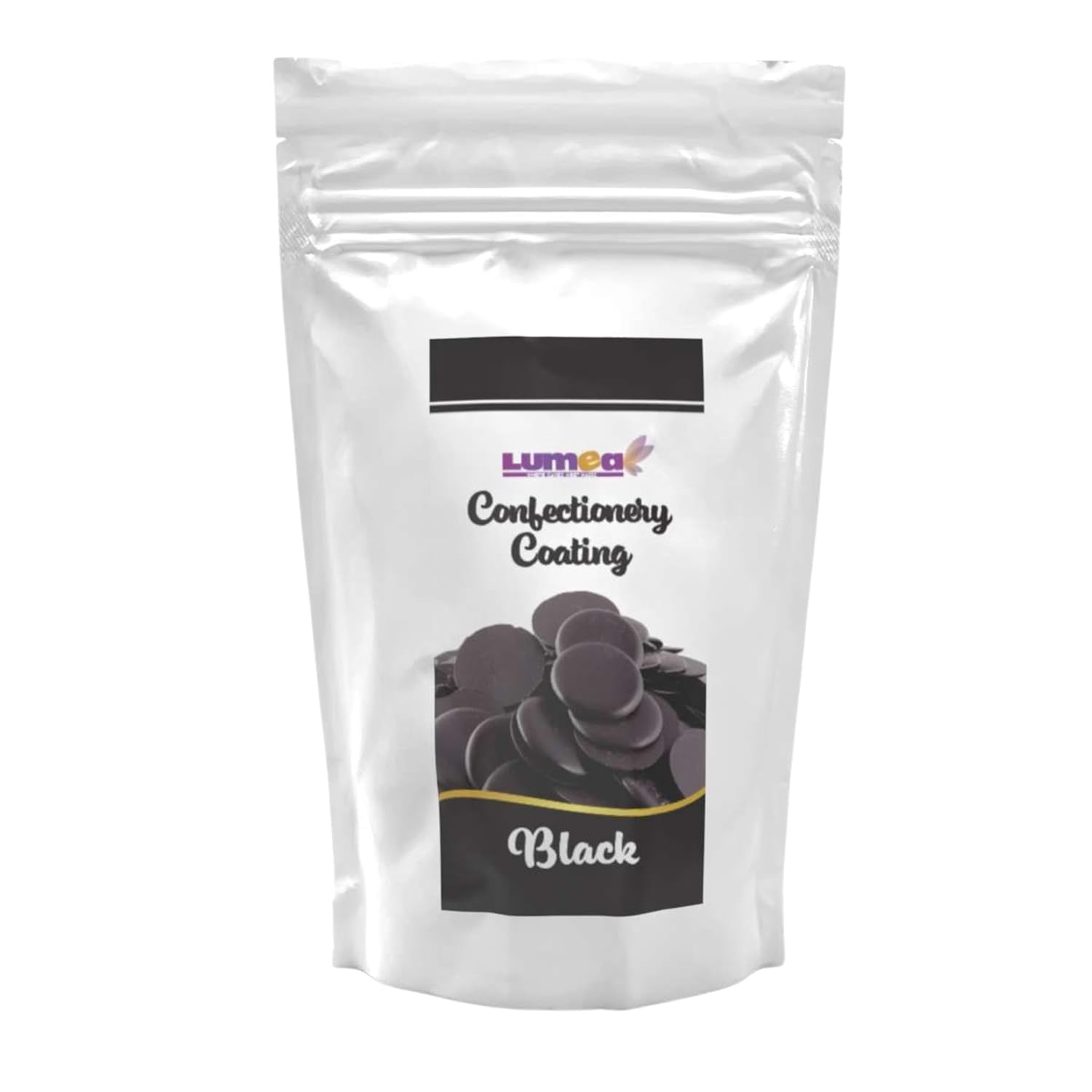 Dekozauber24 Kuvertüretropfen, weiß, 500g, mit weißem Schokoladen- und Vanillegeschmack, Deco Melts Chips, mikrowellengeeignet, für Cake Pops, Kuchen, Torten, Torten, zum Beträufeln oder Zuckerguss Naty Shop Sugarpaste Black