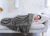 Utopia Bedding Gemütliche Fleecedecke [228 x 228 cm, Grau] Weiche, leichte, warme und flauschige Decke, bequeme und atmungsaktive Decke für Bett, Sofa, Couch, Betten und Decken. Besuchen Sie den Utopia Bedding-Store