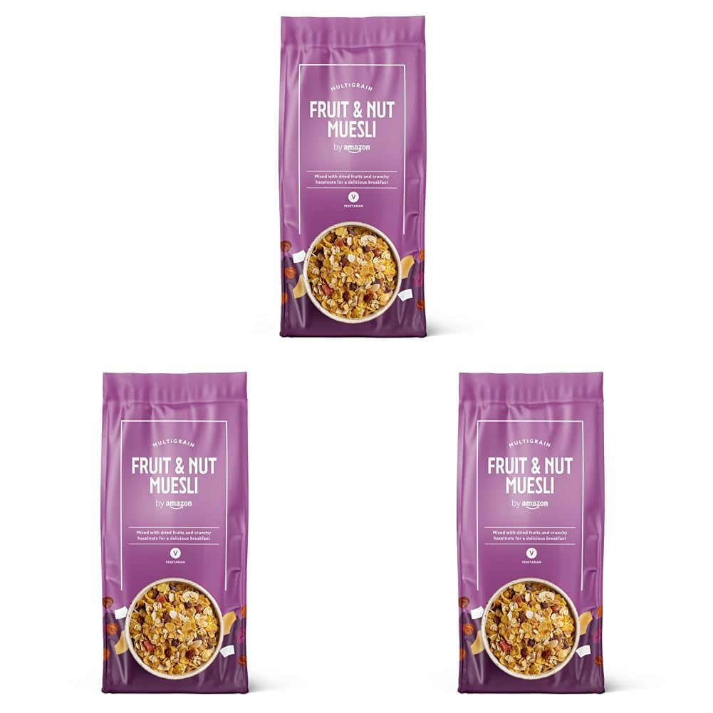 Müsli mit Früchten und Nüssen von Amazon, 750g