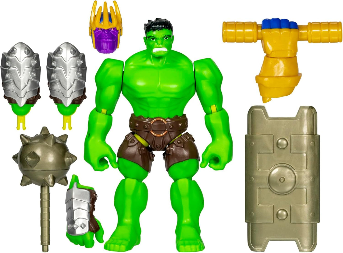 Mixmashers Marvel Captain America Avengers Mix-and-Match-Actionfigur und Zubehör Actionfiguren Naty Shop Hulk