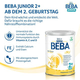 BEBA Junior 2+ Milchgetränk ab 2 Jahren, Mit HMO, Altersgerechter Proteingehalt, Nur Laktose, Ohne Palmöl, Ohne Fischöl, Kleinkindnahrung, Babymilchpulver, 3er Pack (3 x 800g)