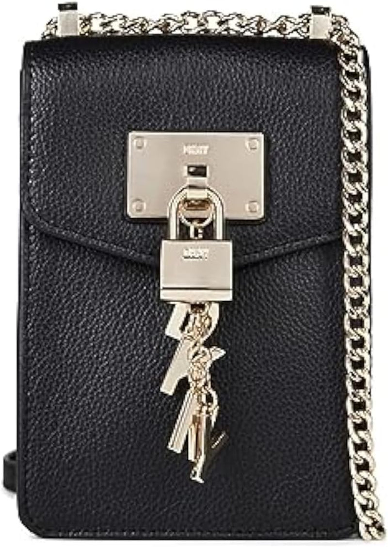 DKNY Elissa N/S Umhängetasche Damen Taschen Naty Shop Schwarz / Gold
