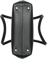 DKNY Damen Bryant Medium Leather Tote Bag Tragetasche, Schwarz / Gold Damentaschen Naty Shop