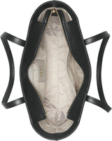 DKNY Damen Bryant Medium Leather Tote Bag Tragetasche, Schwarz / Gold Damentaschen Naty Shop