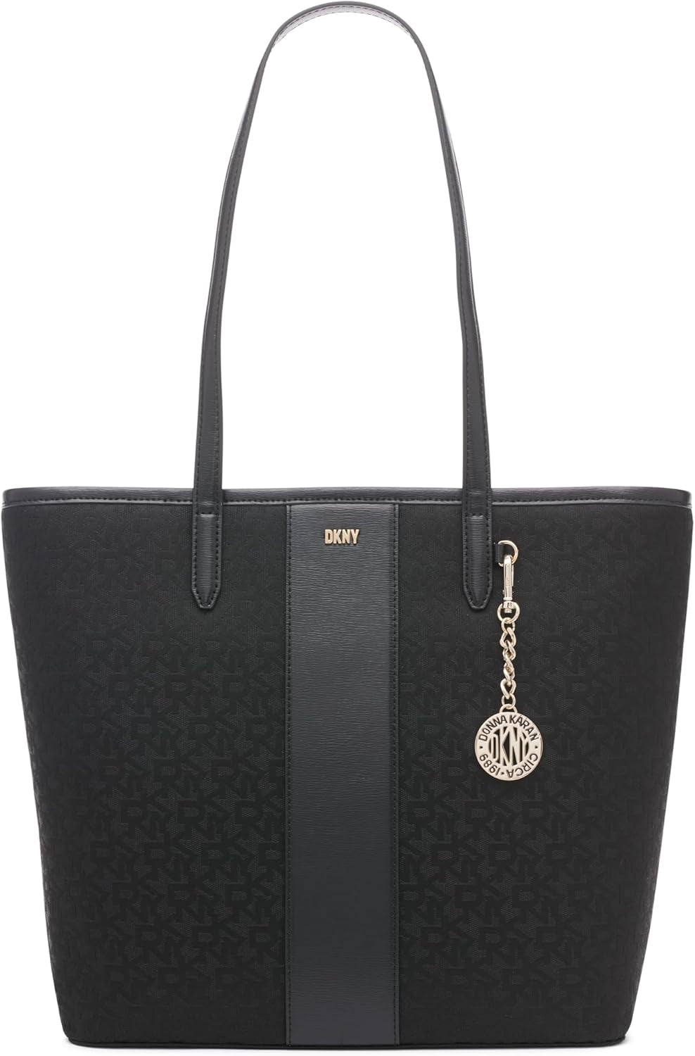 DKNY Damen R31AFR73-XLB-1 Tragetasche, schwarzes Logo / schwarze Damentaschen Naty Shop Standardtitel