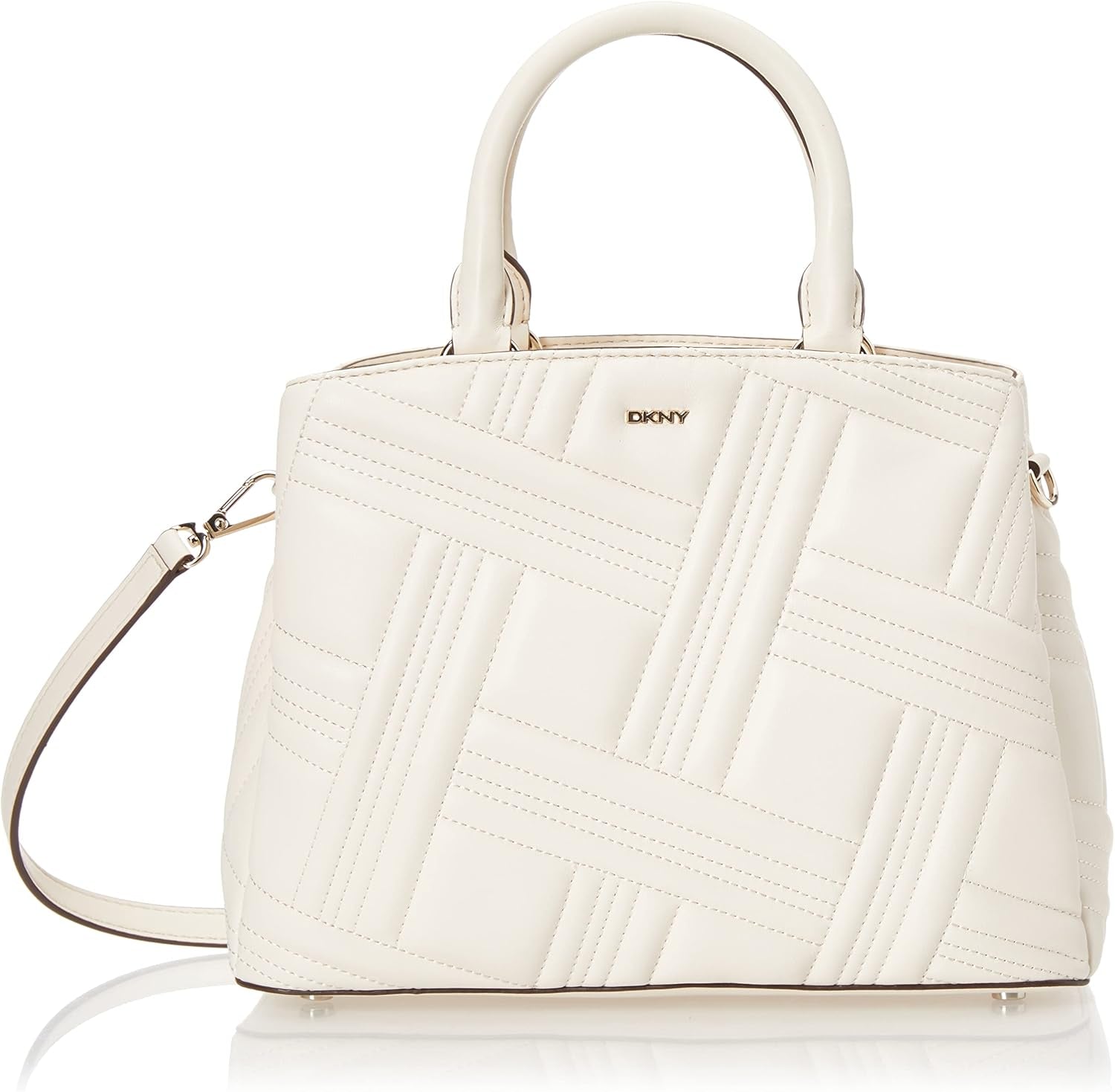 DKNY mittelgroße Umhängetaschen für Damen, Naty Shop, Elfenbeinfarben, Einheitsgröße
