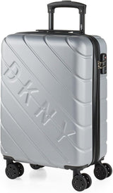DKNY – Großer 4-Rad-Koffer Großer leichter Koffer – Großer Reisekoffer mit Rollen. Großer Flugzeug-Reisekoffer Hartschalenkoffer mit zertifiziertem Verschluss – Großer Troller-Koffer Silber Naty Shop Gepäck & Reiseausrüstung Silber S