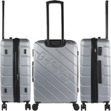 DKNY – Großer 4-Rad-Koffer Großer leichter Koffer – Großer Reisekoffer mit Rollen. Großer Flugzeug-Reisekoffer Hartschalenkoffer mit zertifiziertem Verschluss – Großer Trolley-Koffer Silber Gepäck und Reiseausrüstung Naty Shop