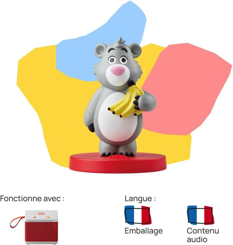 Figur mit Ton, Das Dschungelbuch und eine andere Geschichte... - Französische Version - Kinder 4-6+ - Märchen und Klanggeschichten - Spielzeug, Lerninhalte Spielzeug Bebe Naty Shop