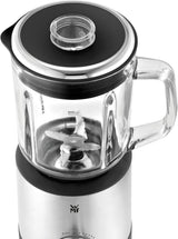 WMF Küchenminis Kompaktmixer, Mini Standmixer, 400 Watt, Standmixer Klein, Glasbehälter 0,8 L, Pulsstufe, Cromargan Matt Kitchen Naty Shop