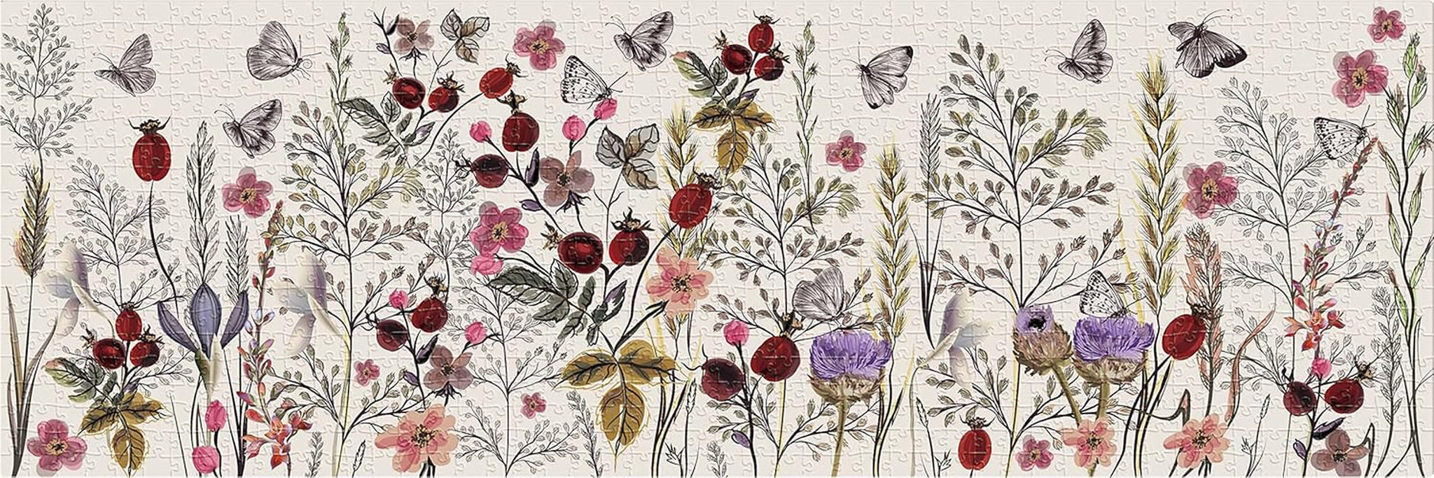 Blumen Nr. 1 - 1000-teiliges Panorama-Puzzle für Erwachsene Puzzle Naty Shop
