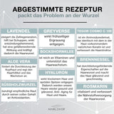 Hairlexier Haarwuchsmittel für Frauen – Rosmarin-Haaröl, Rizinusöl-Haaröl, Lavendelöl, natürliches Haarserum gegen diffusen Haarausfall, unterstützt das Haarwachstum, vegan & biologisch + Arbeitsbuch Haarpflege Naty Shop