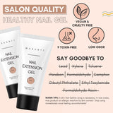 Makartt Poly-Nagelverlängerungsgel – Acryl-Verlängerungsgel, Nagelstärkungsgel, Nageldekoration, 50 ml (lila)