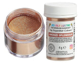 Sugarflair Bronze Splendor Essbare Lebensmittelfarbe – Essbares, glänzendes Pulver für Kuchen, Muffins, Schokolade, Gebäck, Desserts, Eiscreme, Getränke, Cocktails und mehr – 4 g