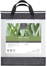 Tural – Steppdecke 150 x 220 cm mit Aloe Vera-Behandlung, Faserfüllung 300 g/m², weich, atmungsaktiv, Öko-Tex-zertifiziert (weiß, Bett 90 cm) Steppdecken und Steppdecken Naty Shop