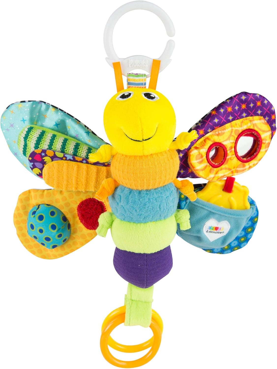 Lamaze Spielzeug für Babys Captain Calamari der Pirat Oktopus Clip & Go – hochwertiges Spielzeug für Kleinkinder – ab 0 Monaten & Freddie das Glühwürmchen Clip & Go – hochwertiges Spielzeug für Kleinkinder Toys Bebe Naty Shop