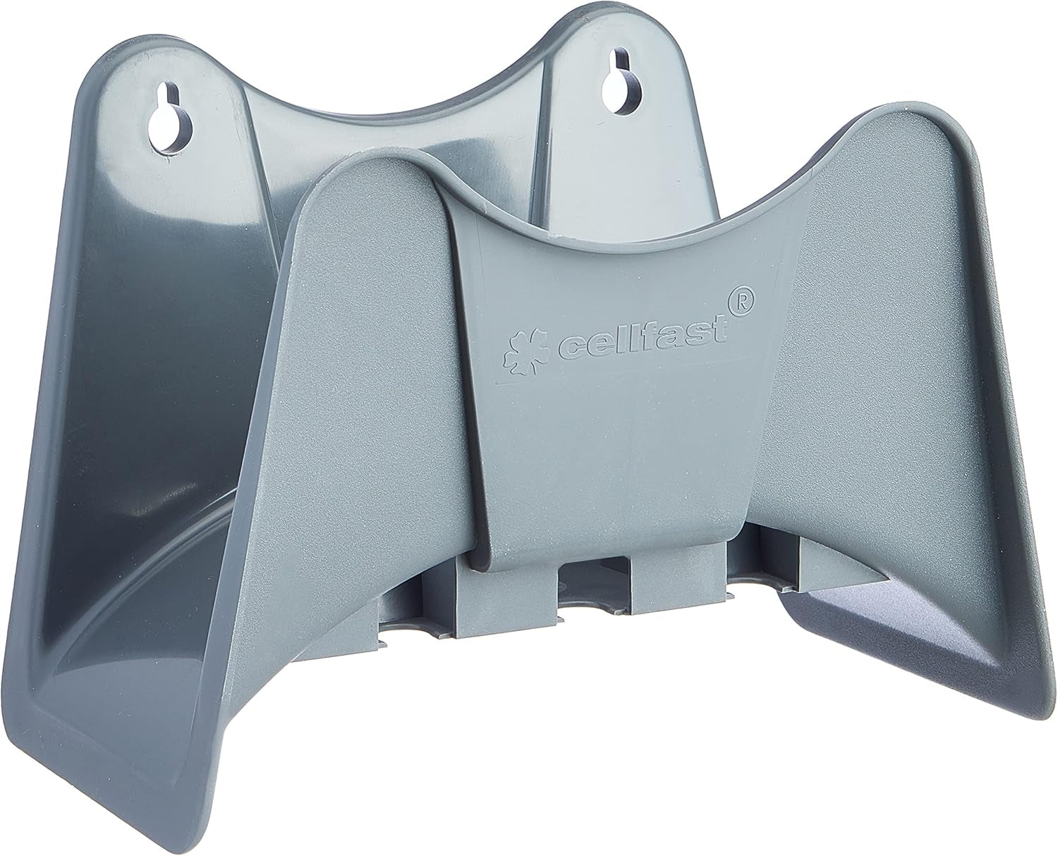 CELLFAST Schlauchhalter, Wandschlauchhalter, Gartenschlauchhalter, Wasserschlauchhalter 25/30 m, Grau