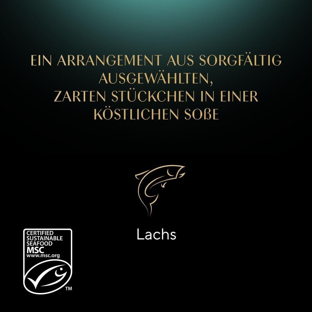 Sheba Nassfutter für Katzen, Delikatesse in Lachsgelee, 2 x 11 x 85 g