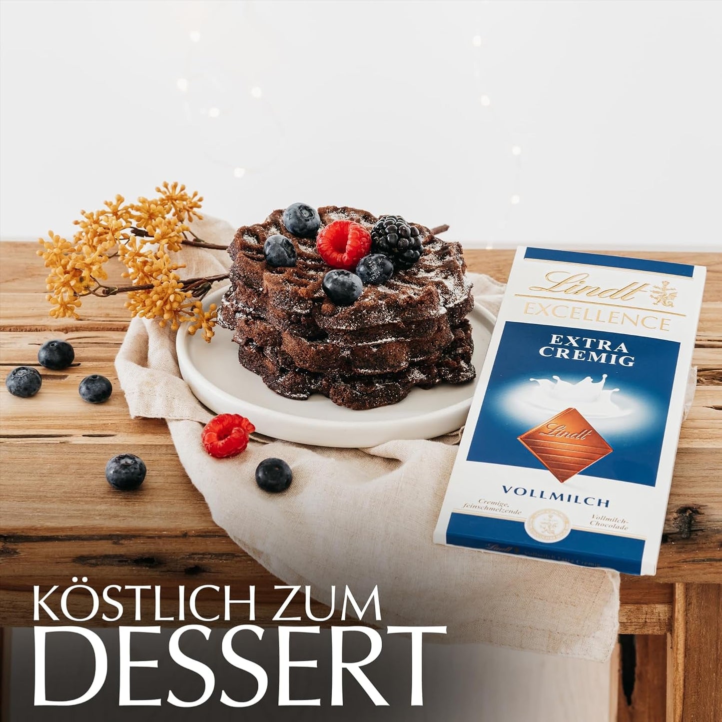 Lindt EXCELLENCE Extra cremige Milchschokolade | Riegel 100g | Feine Premium-Vollmilchschokolade mit cremig-milchigem Geschmack | Intensives und anhaltendes Aroma | Schokoladengeschenk